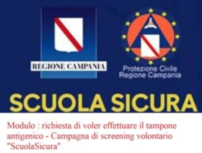 Campagna di SCREENING “SCUOLA SICURA” – ORDINANZA N. 3/2021