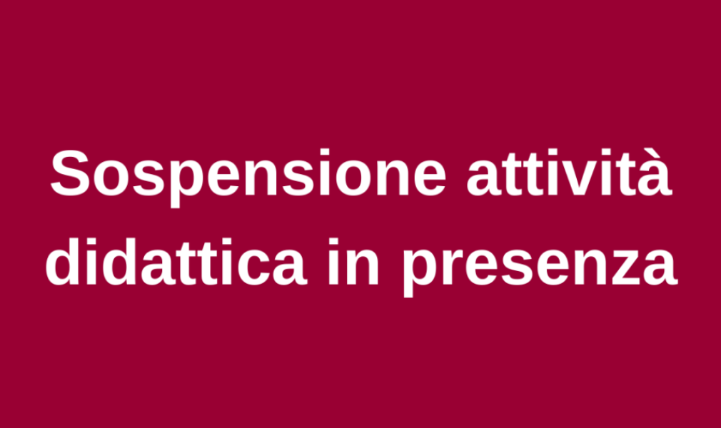 Comunicazione proroga sospensione attività didattica in presenza