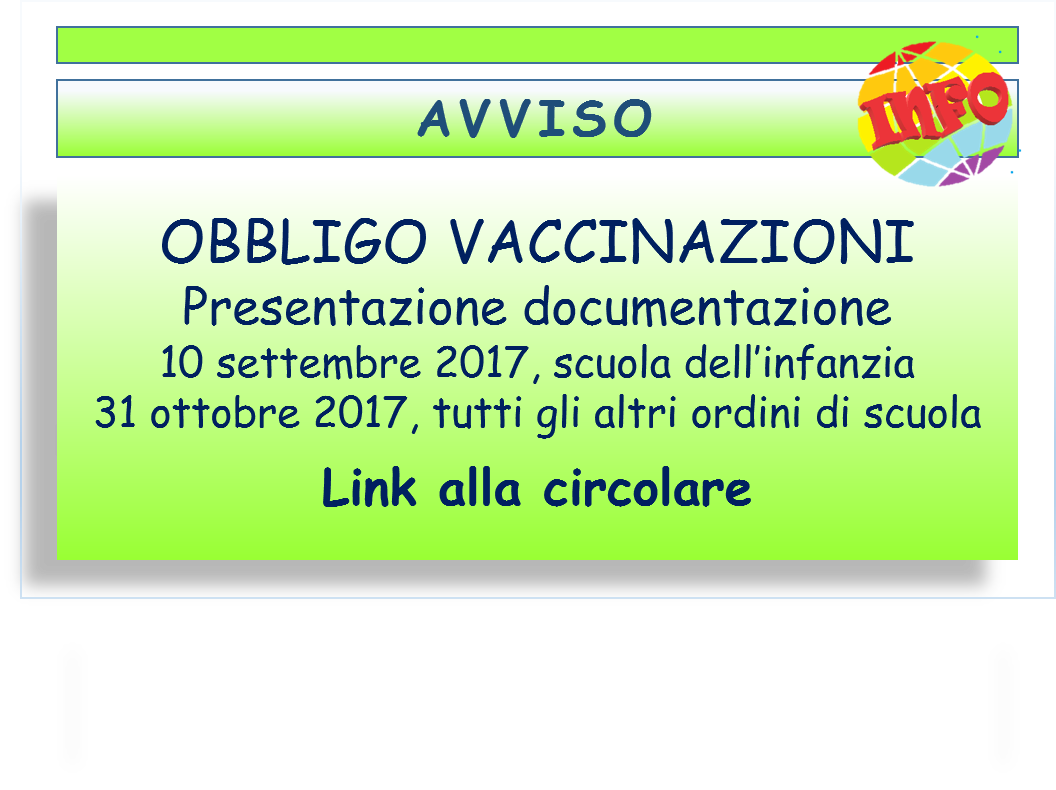 Circolare MIUR prevenzione vaccinale (Decreto-legge n. 73 del 7 giugno 2017) 