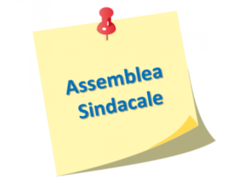 Assemblea sindacale RSU istituto. Orario di lezione venerdì 8 novembre 2019